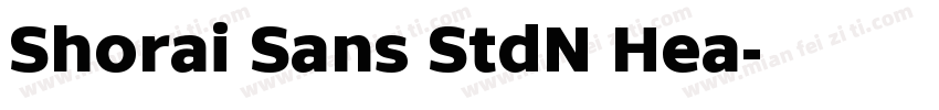 Shorai Sans StdN Hea字体转换